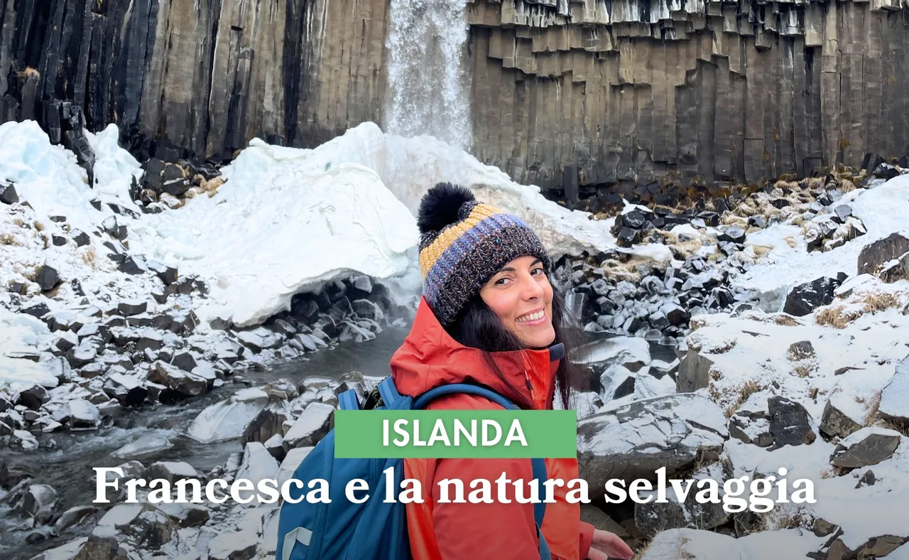 Francesca e la natura selvaggia in Islanda