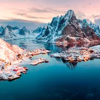 Villaggio di Reine in Norvegia